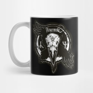 Nevermore - Poe, goth, moon, skull, raven, runes, night, life and death, Edgar Mug